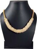 Hotpiper Beautiful Golden Crystal Yellow Gold Plated Acrylic Necklace