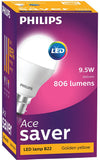 Philips 9.5 W LED B22 3000K A55 IND Bulb