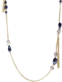 DressBerry Crystal Enamel Plated Metal Necklace