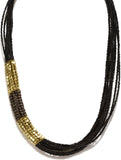 DressBerry Crystal Enamel Plated Metal Necklace