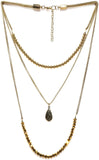DressBerry Crystal Enamel Plated Metal Necklace