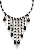 DressBerry Crystal Enamel Plated Metal Necklace