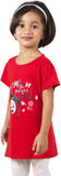 My Little Joy Casual Short Sleeve Printed Girl's Top