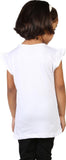 My Little Joy Casual Short Sleeve Printed Girl's Top
