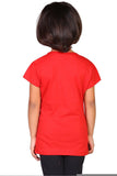 My Little Joy Casual Short Sleeve Printed Girl's Top