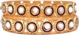 Camy Alloy, Brass 18K Yellow Gold Bangle Set