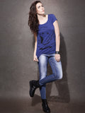 Roadster Casual Short Sleeve Printed Women's Top