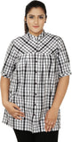 Eves Pret A Porter Women's Checkered Casual Shirt