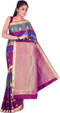 Annapurna Silks Woven, Embroidered Kanjivaram Handloom Art Silk Sari