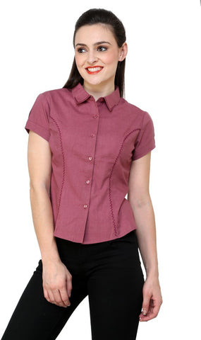Aardee Women's Solid Casual Shirt