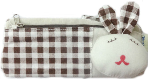 Aardee Rabbit Design Art Thick fabric Pencil Box