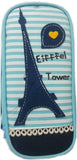 Aardee Eiffel Tower Design Art Thick Fabric Pencil Box