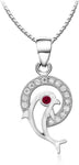 Aria Rhodium Sterling Silver Pendant