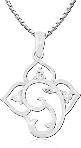 Aria Rhodium Sterling Silver Pendant