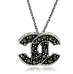 Aria Rhodium Sterling Silver Pendant