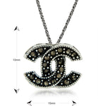 Aria Rhodium Sterling Silver Pendant