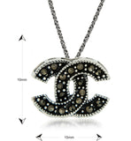 Aria Rhodium Sterling Silver Pendant