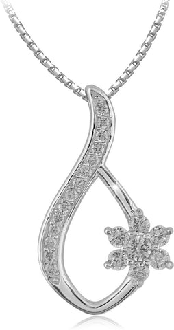 Aria Rhodium Sterling Silver Pendant