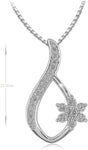 Aria Rhodium Sterling Silver Pendant