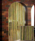 Aroma Comfort Polyester Multi Color Striped Rod pocket Door Curtain