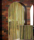 Aroma Comfort Polyester Multi Color Striped Rod pocket Door Curtain