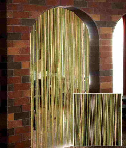 Aroma Comfort Polyester Multi Color Striped Rod pocket Door Curtain