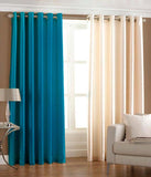 Aroma Comfort Polyester Multicolor Plain Eyelet Window Curtain