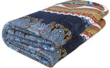 The Intellect Bazaar Abstract Double Dohar Blue, Brown