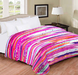 Home Originals Geometric, Striped Double Blanket Multicolor