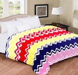Home Originals Polka, Abstract Double Blanket Multicolor