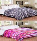 Home Originals Geometric, Striped Double Blanket Multicolor