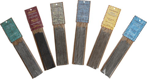 AUROSHIKHA Natural Myrrh Frankincense, Gum Benzoin, Gum Copal, Gum Damar & Siam Benzoin Incense Sticks