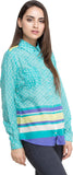 Oxolloxo Women's Geometric Print Casual Shirt