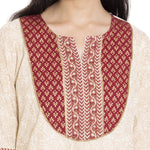 ADDICTION Floral Print Women's Straight Kurta