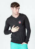 Pepe Solid V-neck Men's Sweater