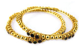 Adhira Alloy Yellow Gold Bangle Set
