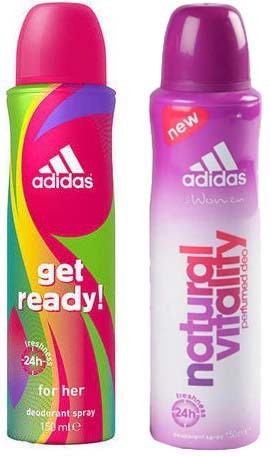 Adidas Get Ready and Natural Vitality Combo Set