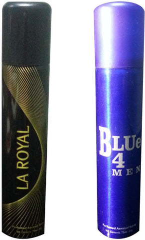 Aero Care La Royal Black & Blue 4 Men Combo Set