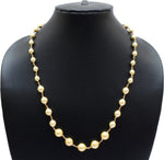 Affinity Jewellers Designer Gold Hyderabadi Gold Taar Mala String Pearl 18K Yellow Gold Plated Alloy Necklace