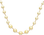 Affinity Jewellers Designer Gold Hyderabadi Gold Taar Mala String Pearl 18K Yellow Gold Plated Alloy Necklace