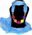 Adimani Coneago Scarf Fabric Necklace