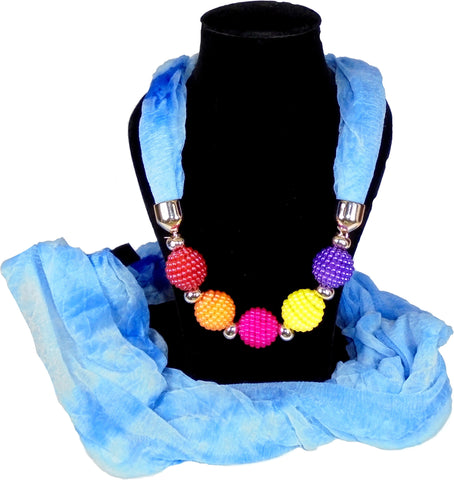Adimani Coneago Scarf Fabric Necklace