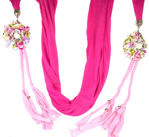 Adimani Mustuw Scarf Fabric Necklace