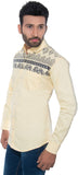 Goodkarma Men's Self Design Casual Shirt
