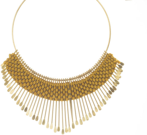 Adorelabel The All Time Chic Poppy - Yellow Metal Necklace