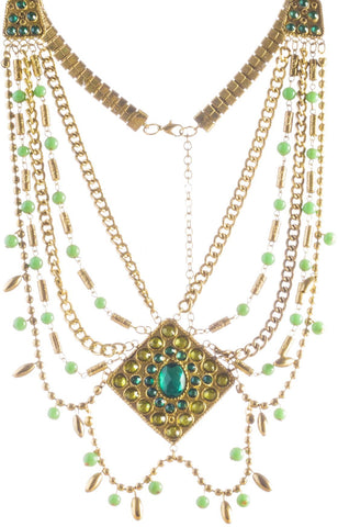 Adorelabel Royal Maharani Gold Plated Tehzeeb Zinc Necklace
