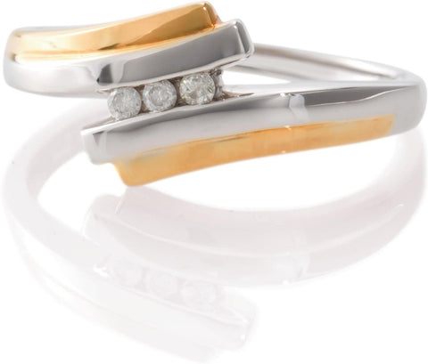 Alluring Silver Swarovski Crystal Rhodium Ring