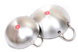 Jk Vallabhdas Special Aluminium Kadai (Set of 2) Kadhai 1.4 and 2.25 L