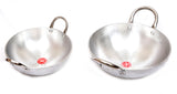Jk Vallabhdas Special Aluminium Kadai (Set of 2) Kadhai 1.4 and 2.25 L