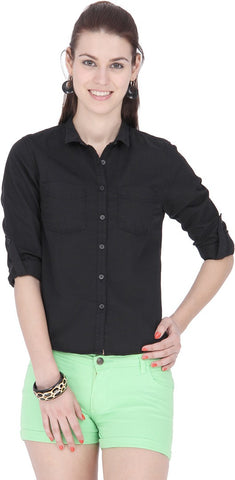 Alibi By INMARK Women's Solid Casual Shirt